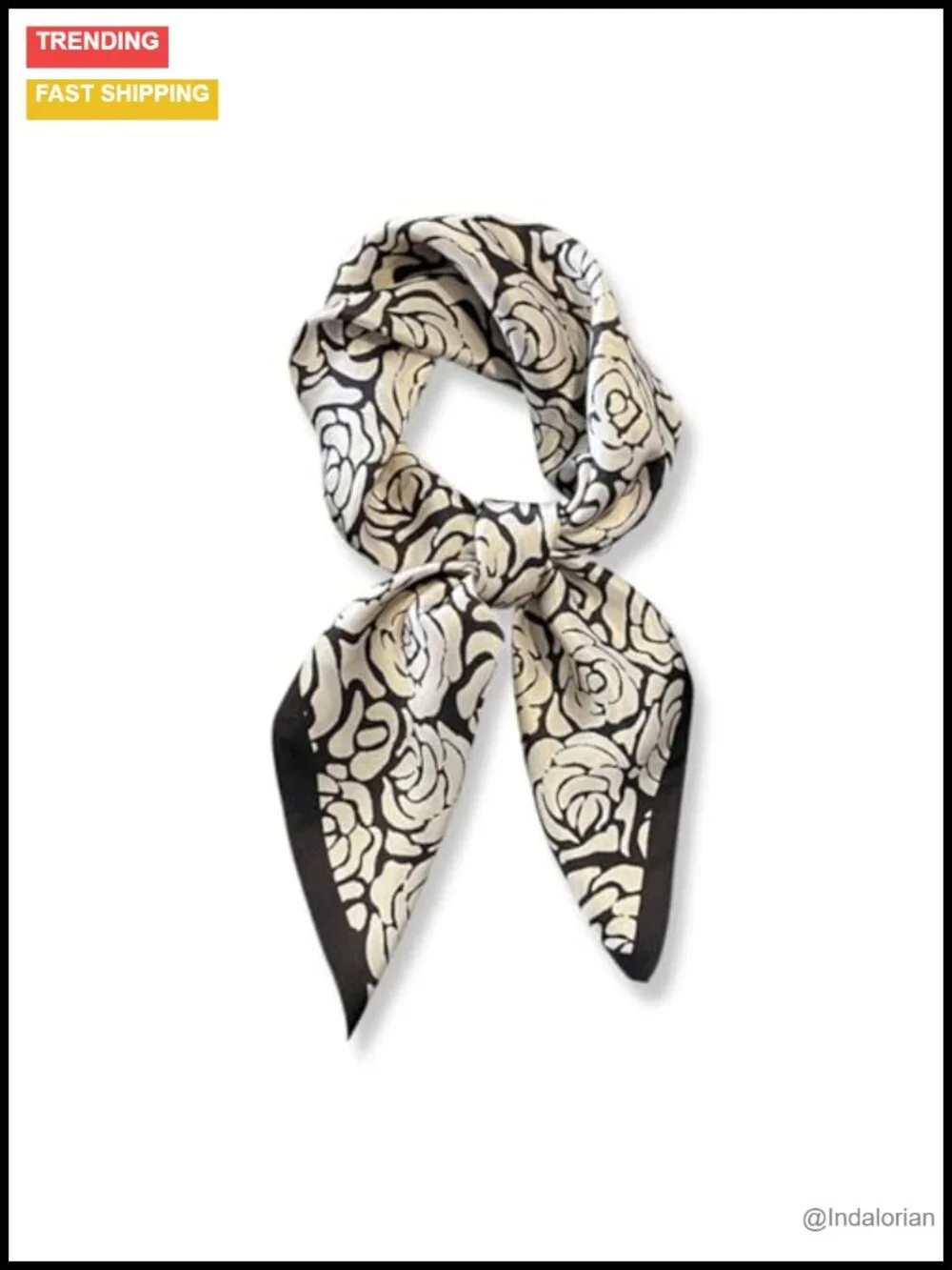 100% Pure Mulberry Silk Square Scarf 26x26 Neckerchief Headscarf Gift Packed